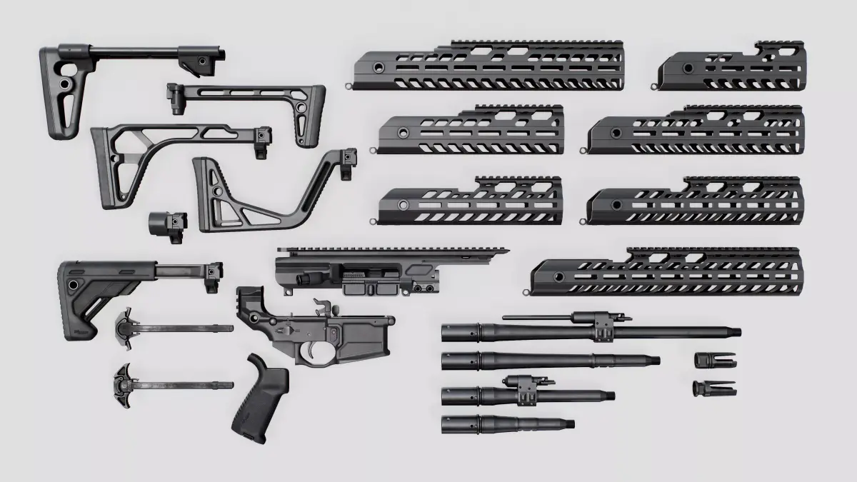Sig Sauer MCX Virtus Assault Rifle Low-poly 3D model
