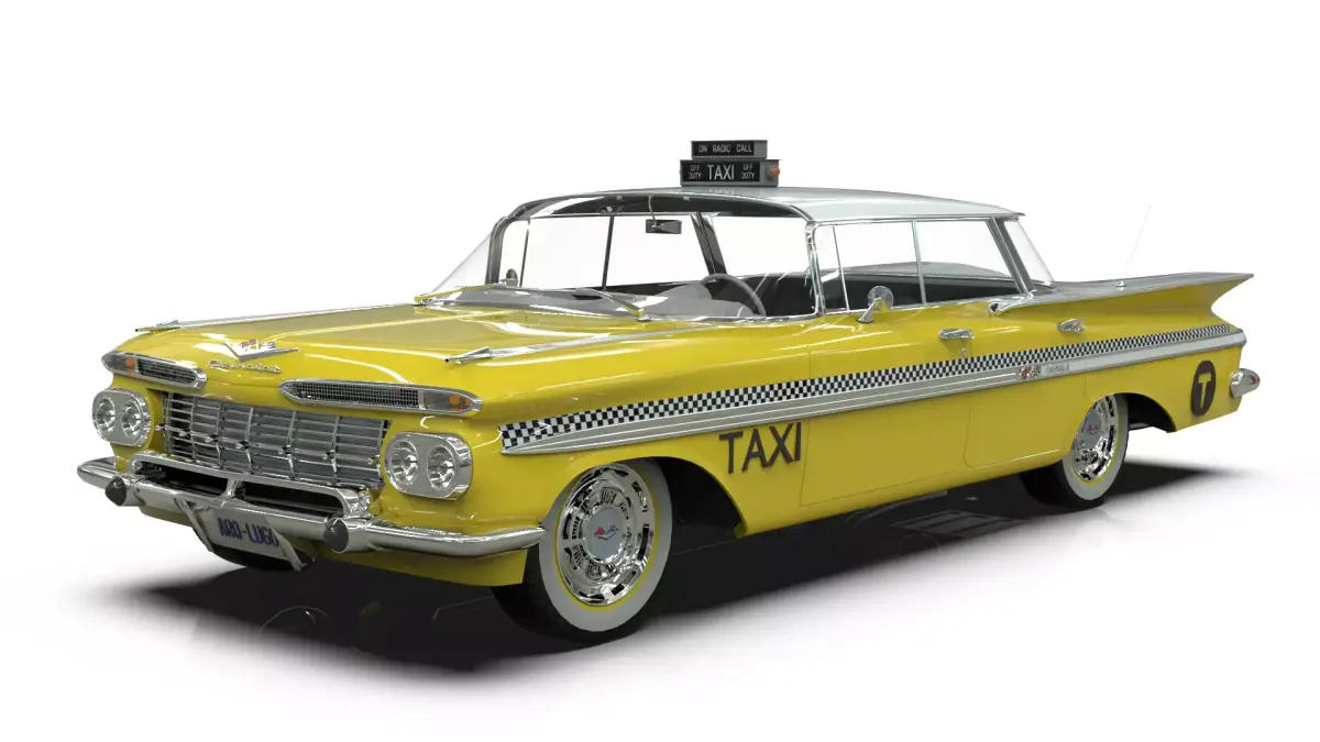 1959 Chevrolet Impala Taxi 3D model