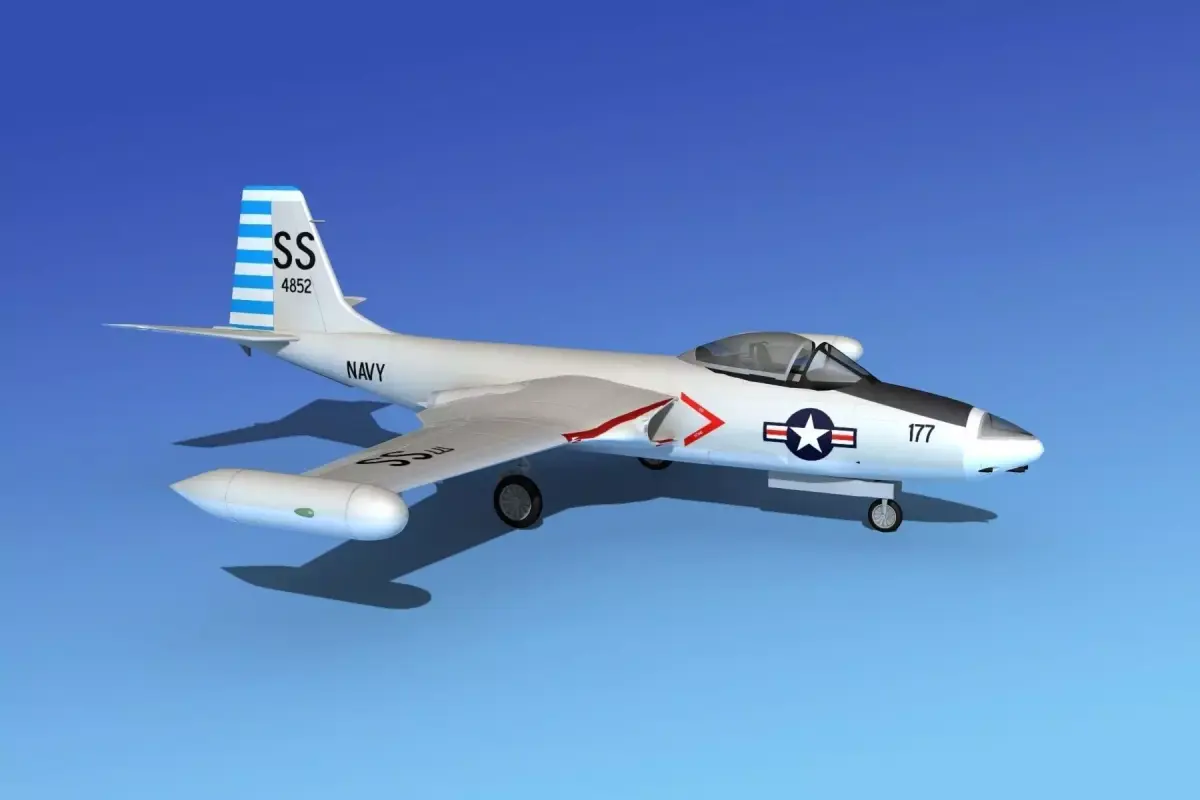 McDonnell F2H4 Banshee V12 3D model