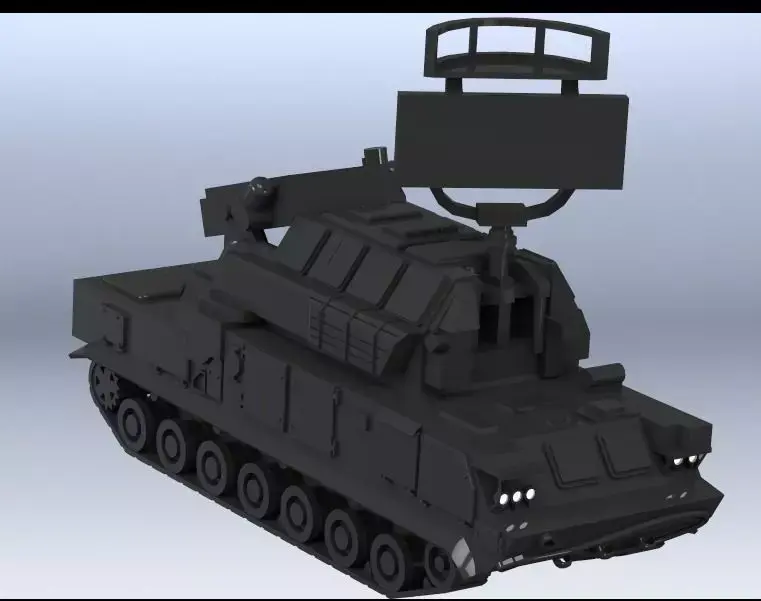 anti-aircraft missile complex TOR 2M 3D print model