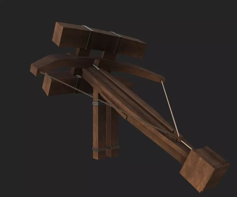 Siege Ballista Free low-poly 3D model