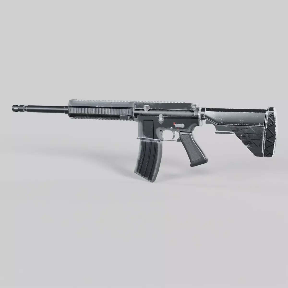 M416 Game Ready Low-poly 3D model