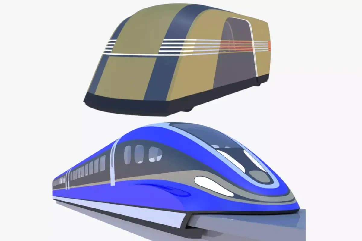 Future maglev and Tesla Robovan 3D Model Pack purchase