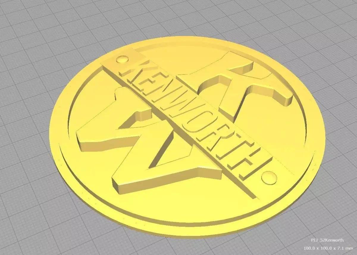 1952 Kenworth 3D printable Cup Coaster 3D print model