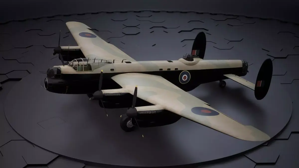 Avro Lancaster 3D model 2