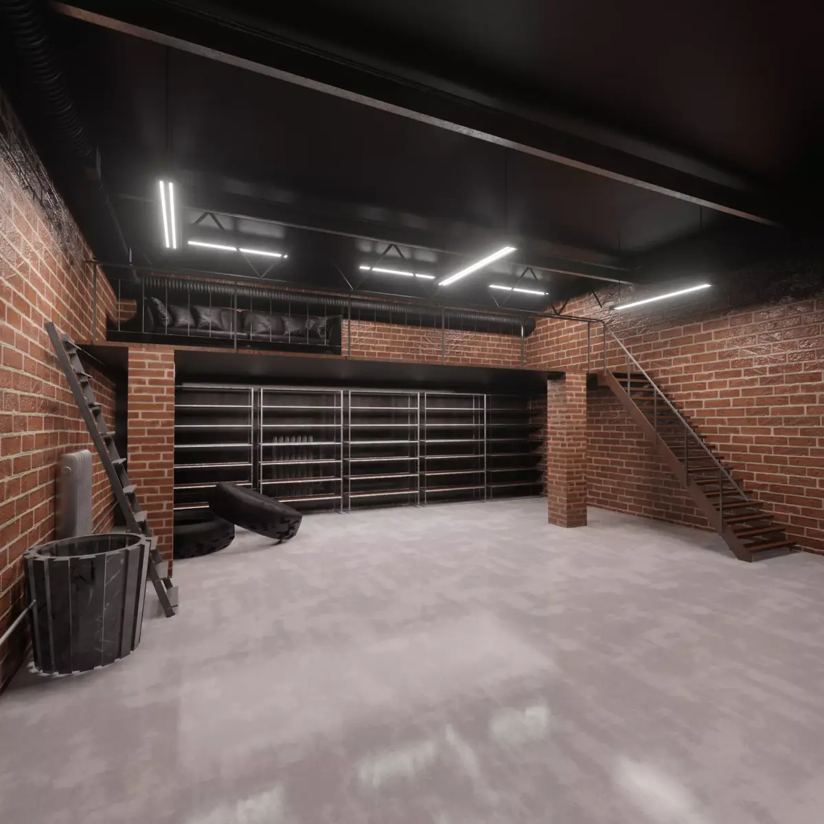 Warehouse loft 3D model order