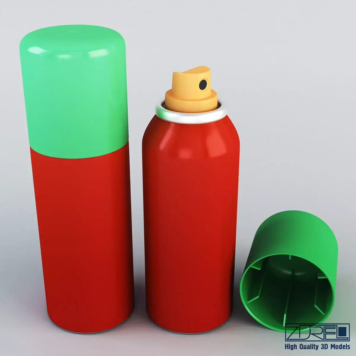 Spray can 100ml v 1 3D model