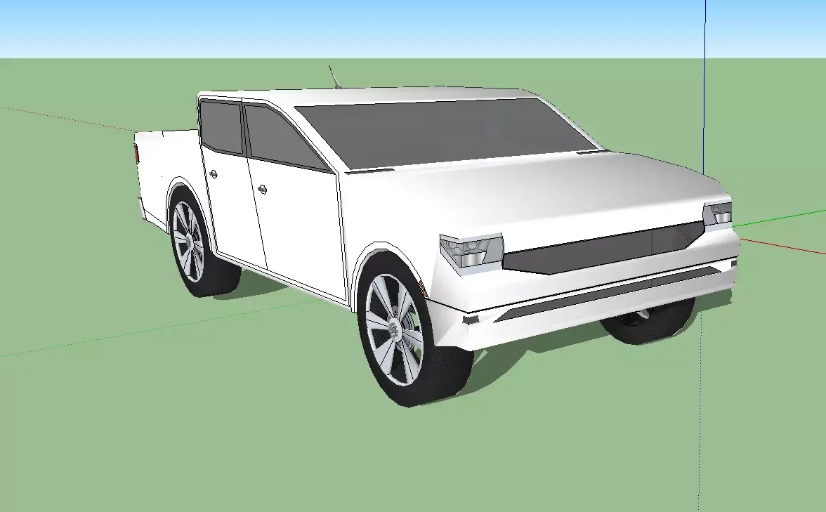 pick up truck 3D model by mobcop