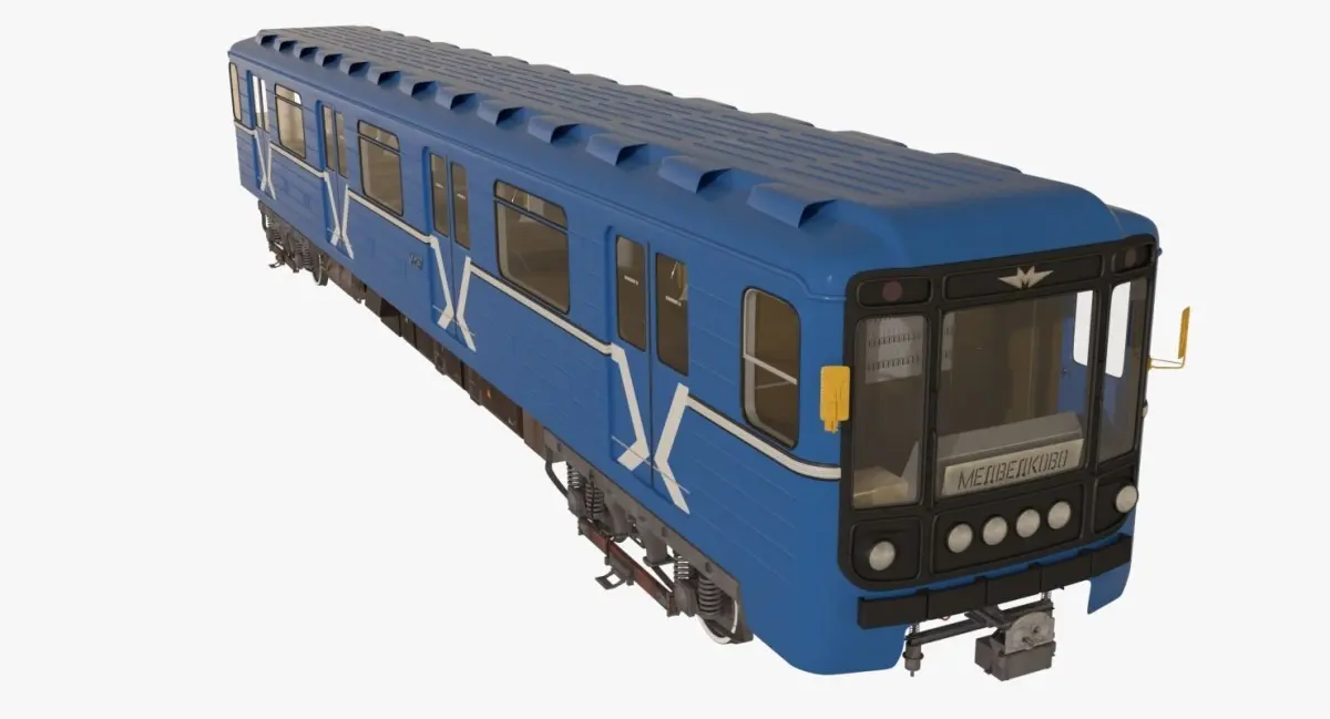 Moscow Subway Train 3D model