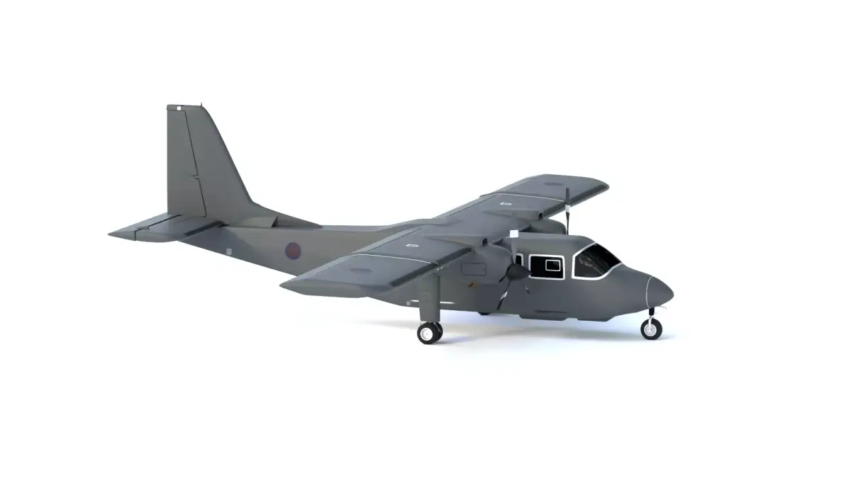 British Army Air Corps - Britten-Norman - DEFENDER AL 2 - Low-poly 3D model