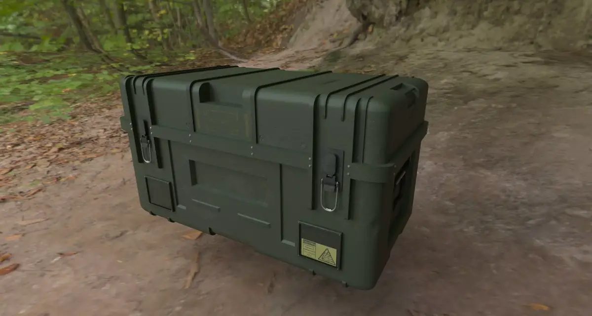 Military Crate     PBR    Game Ready Asset Low-poly 3D model