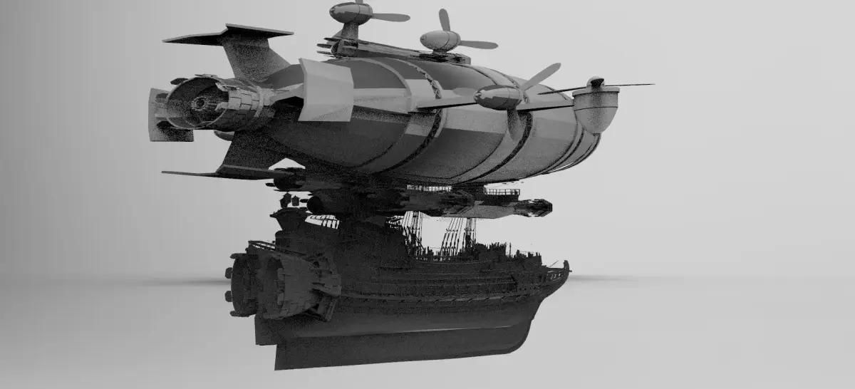 Zeppelin Airship Destroyer 3D model