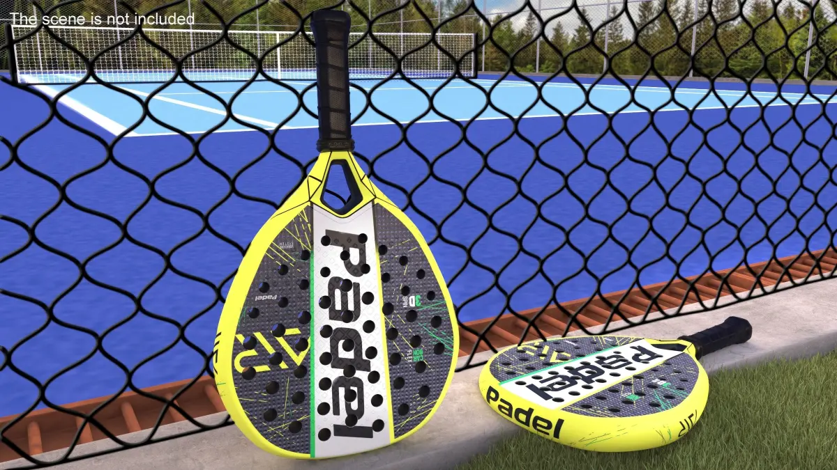 Padel Tennis Racket Generic 3D model