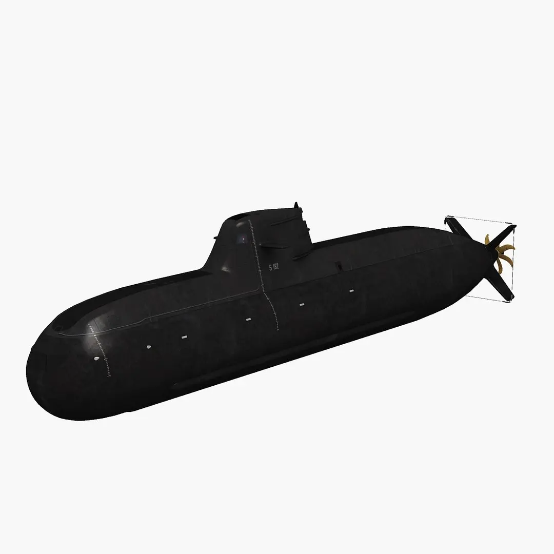 U-32 Type 212 Submarine 3D model
