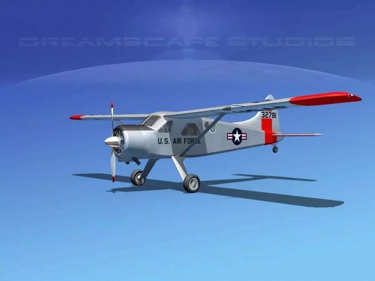 Dehaviland DH-2 Beaver USAF 1 3D model