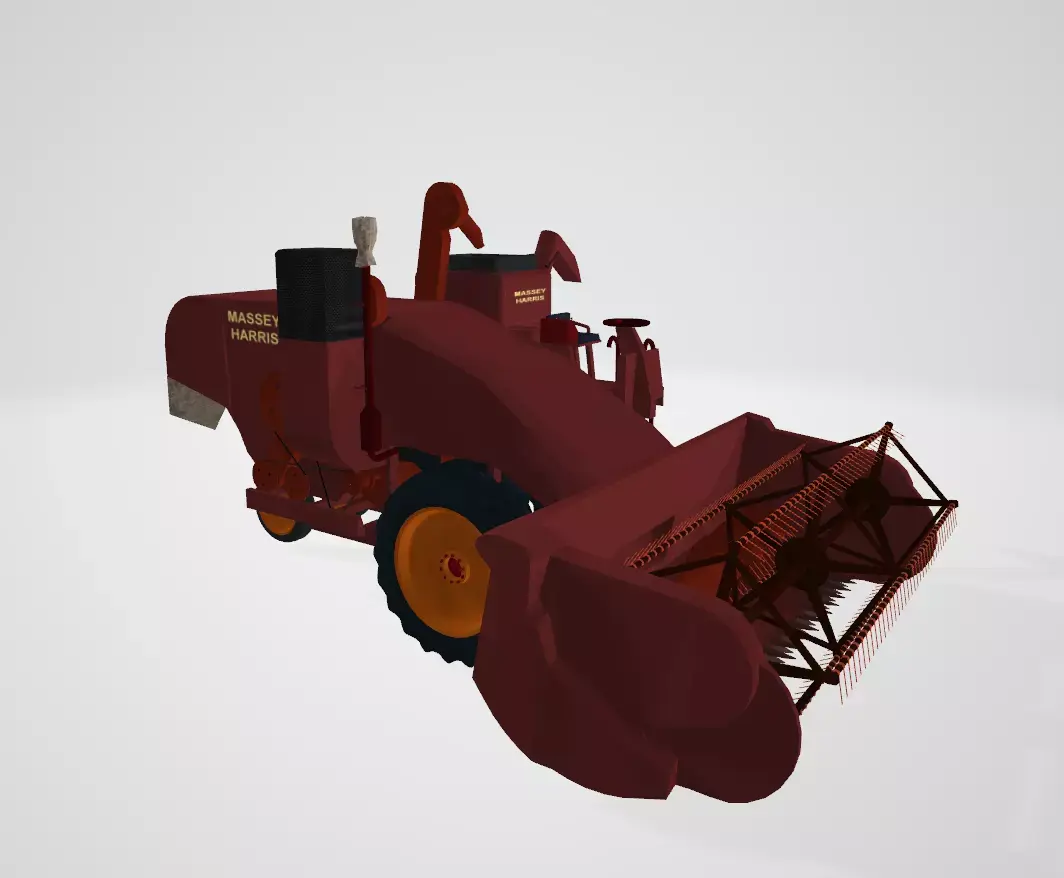 Massey Harris Combine Harvester 3D model