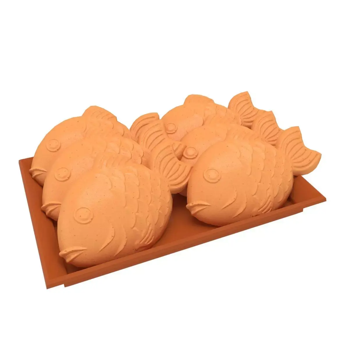 Taiyaki Japanese Cake Street Food 3D Low-poly 3D model