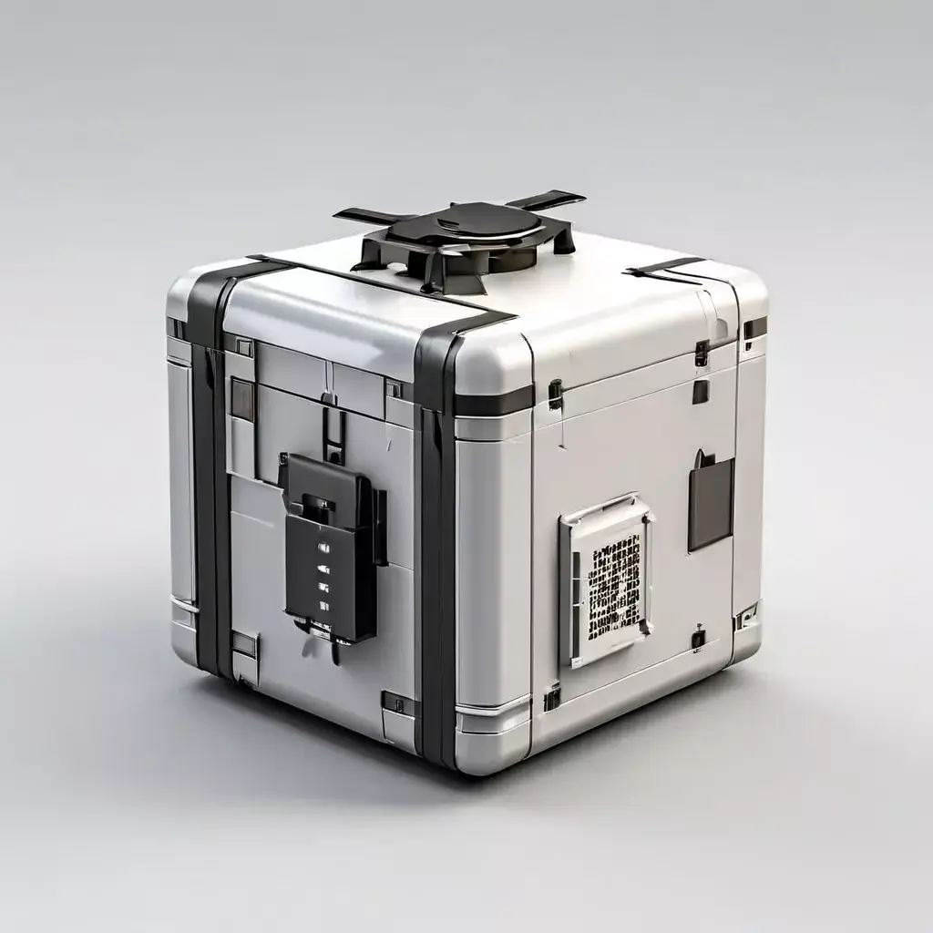 SciFi Storage Container Crate Box Low-poly 3D model