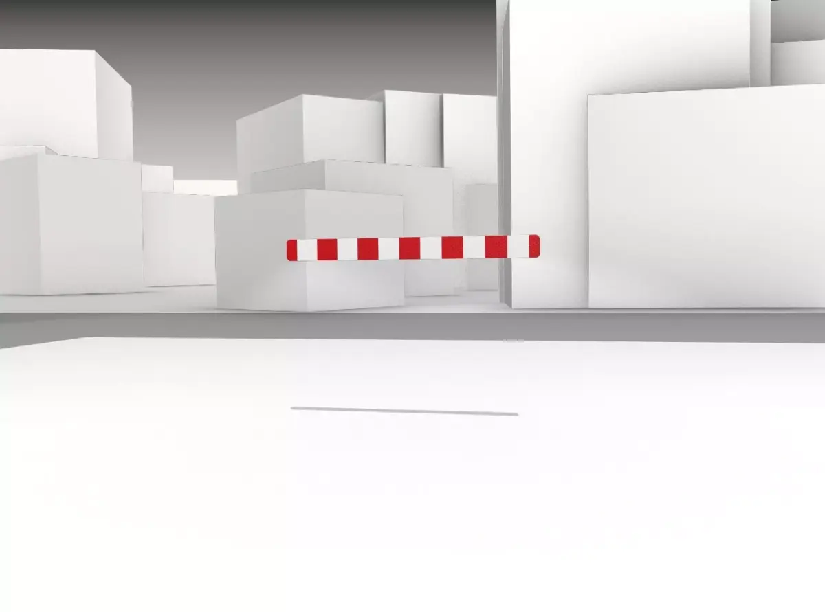 Construction Barrier Version 1 600-31 100x1200mm Low-poly 3D model