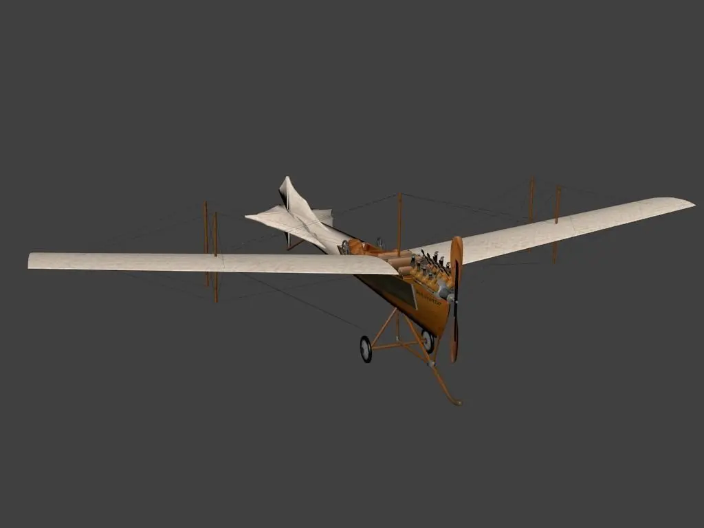 Levavasseur Antoinette Low-poly 3D model