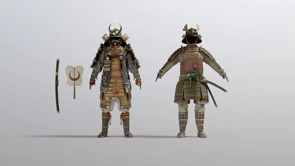 MEDIEVAL japanese Samurai  3D model