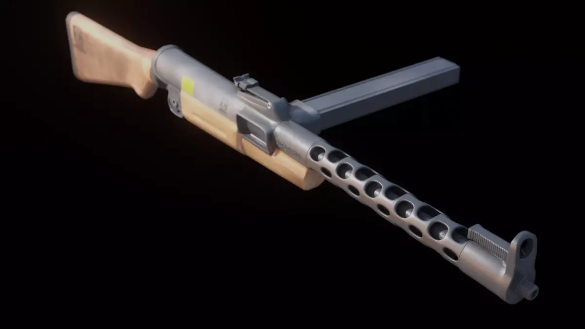 ZK383 ak rifle 3D model