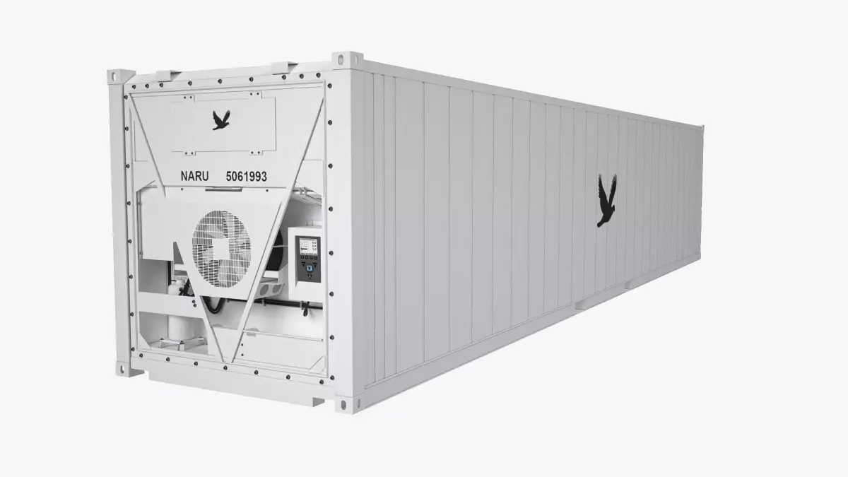40 ft Refrigerated Shipping Container 3D model