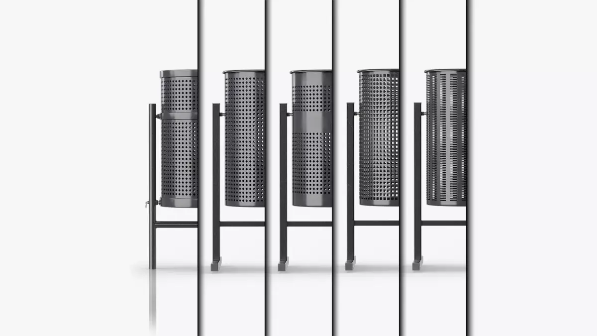 Street Metal Bins Pack
