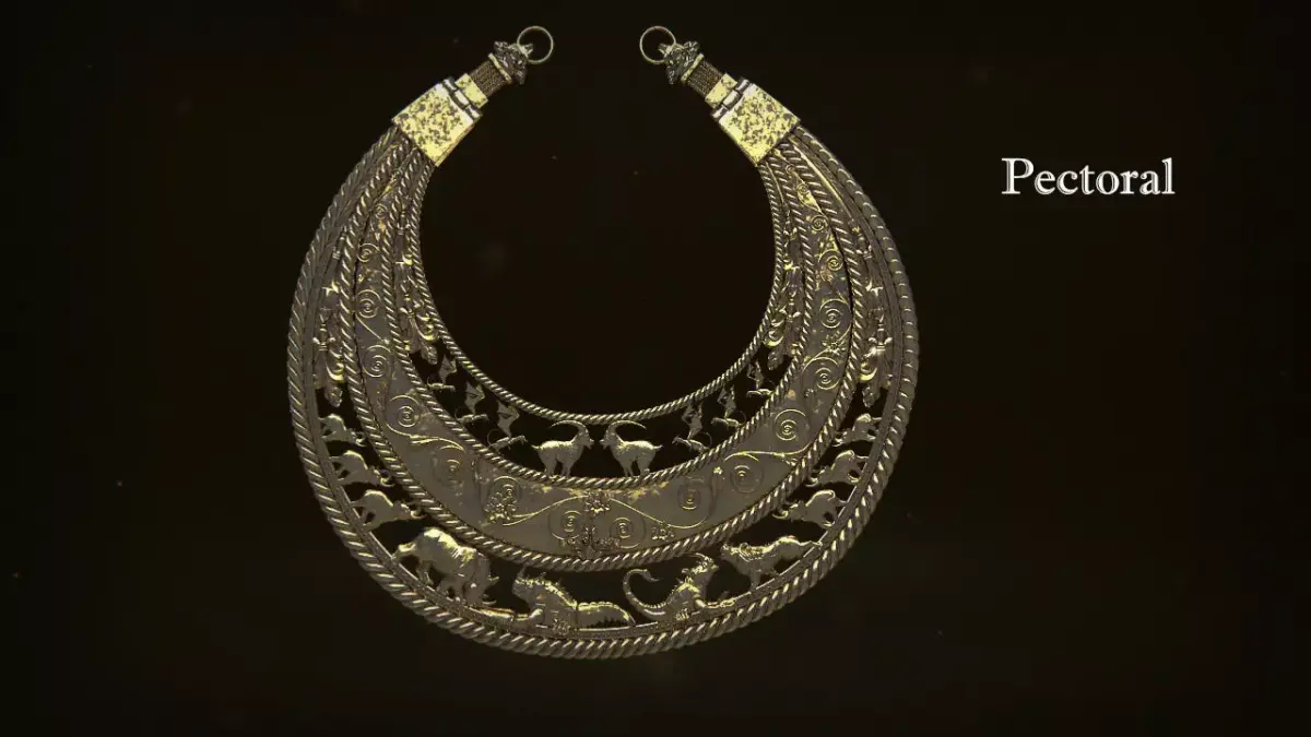 Stylized Scythian pectoral 3D model