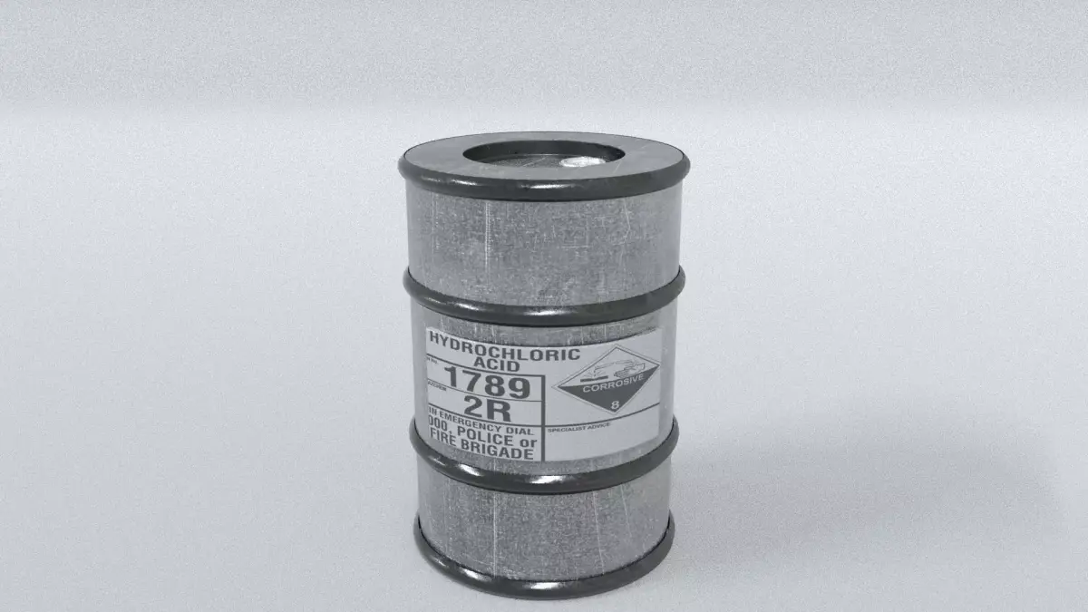 laos Game Drum Container Low-poly 3D model