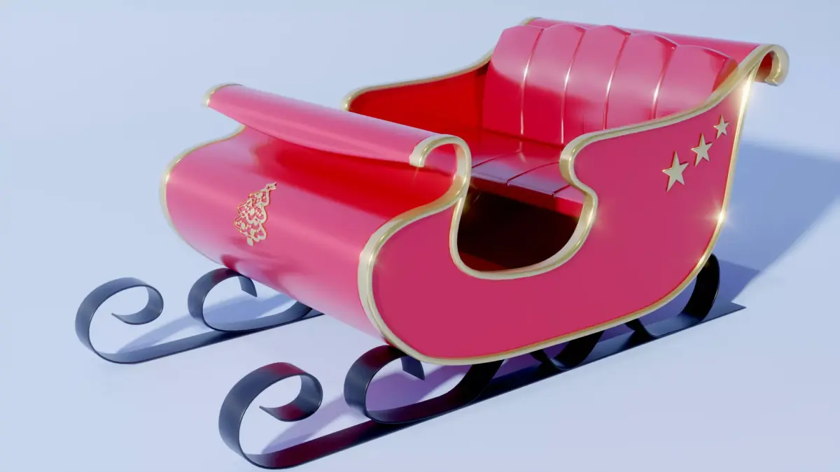 Sleigh 3D model get
