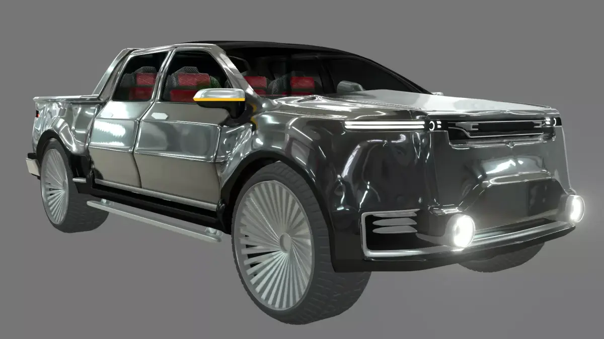 Generic Pick Up Low-poly 3D model