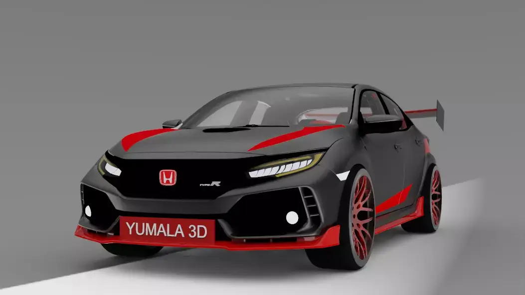 Honda Civic Modified Free 3D model