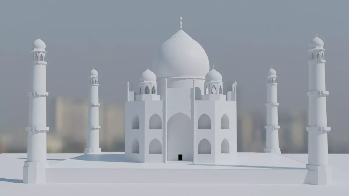 3d Taj Mahal  3D model