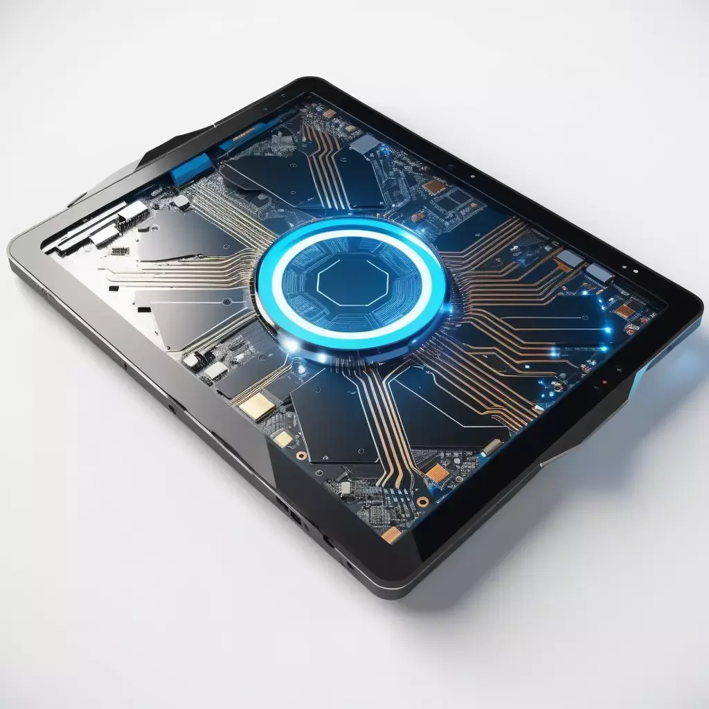 Shattered Futuristic Tablet Isometric 3D model