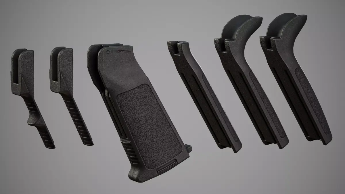 MIAD Pistol Grip - Replica Low-poly 3D model