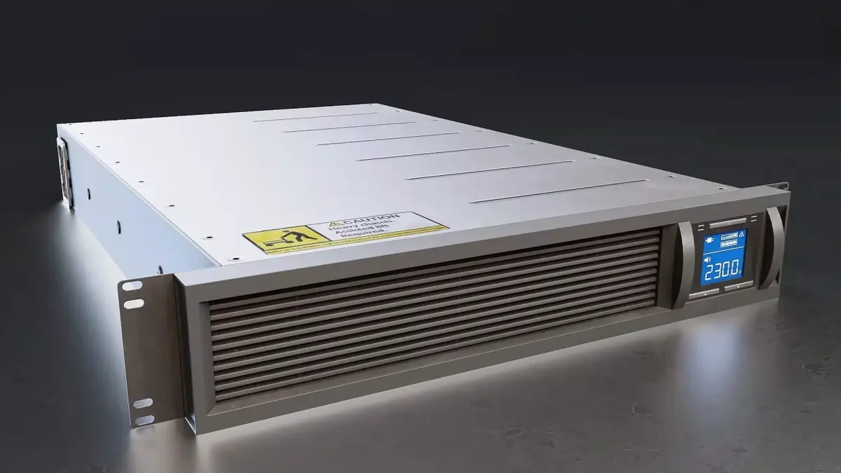 Rackmount UPS Power Supply 3D Model Low-poly 3D model