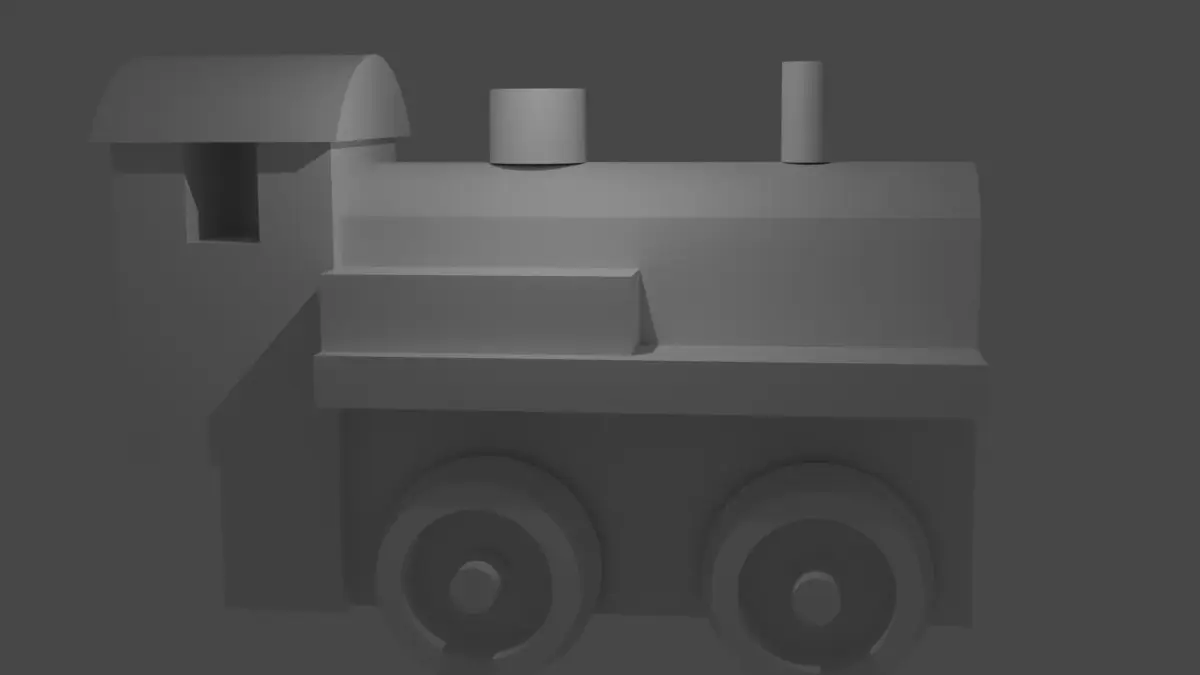 toy locomotive 3D model