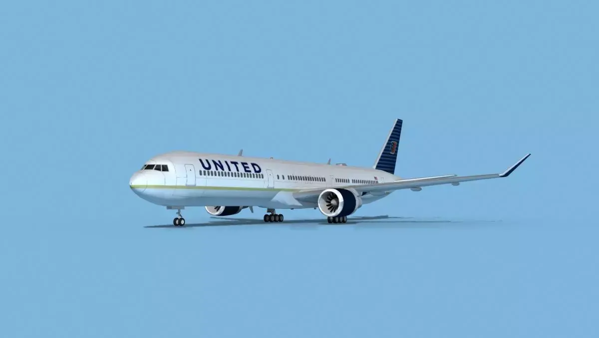 Boeing 767-400 United Airlines 3 3D model