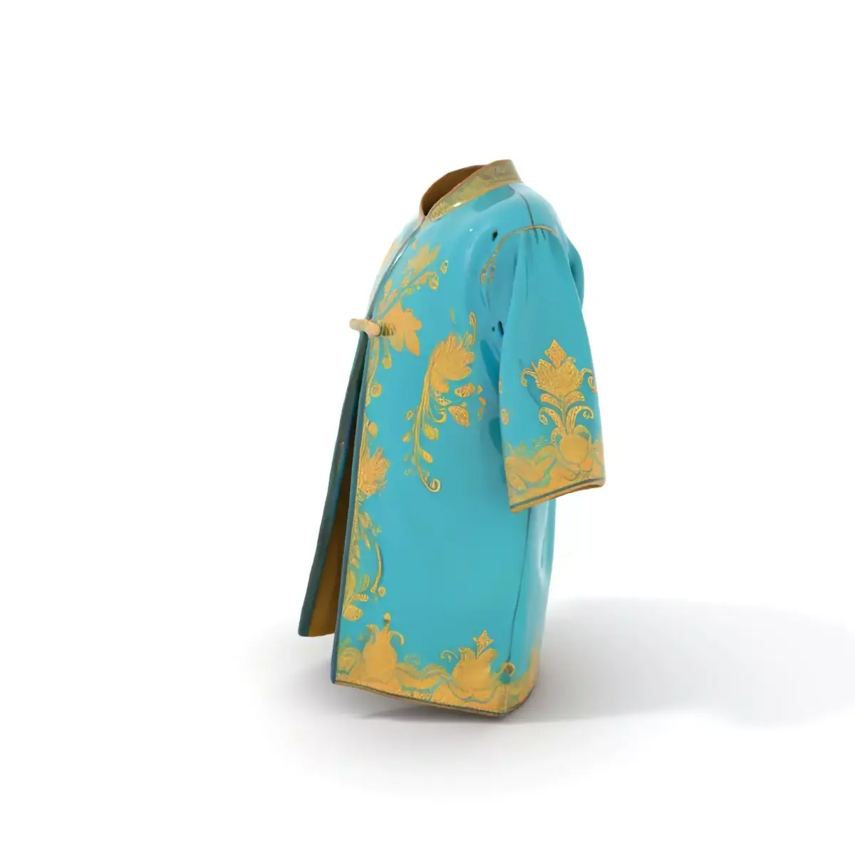 Turquoise Embroidered Robe model pack Low-poly 3D model