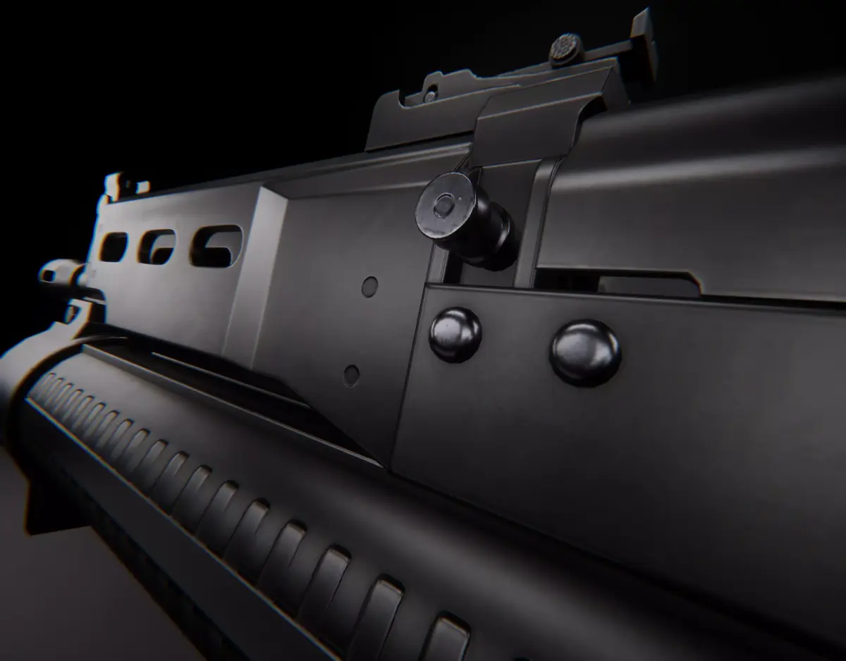 AAA PP-19 BIZON Game Ready PBR Low-poly 3D model