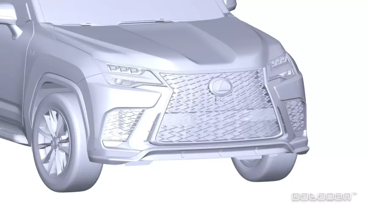 2024 LEXUS LX 600 F Sport Handling Complete 3D Scan Surface Data 3D model