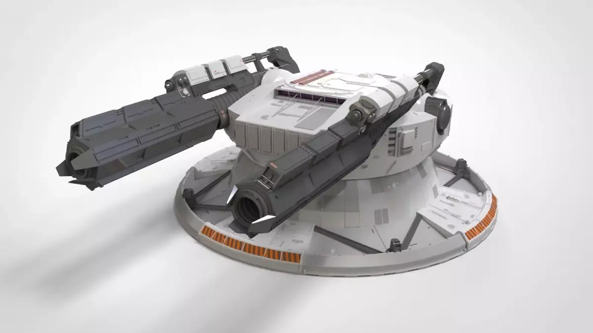 starship troopers cannon 3D model