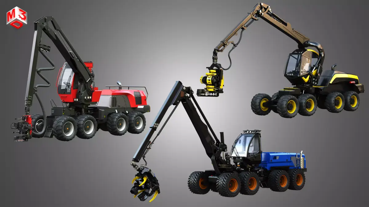 Forestry Harvesters - Tree Cutters - 3 in 1 Package purchase
