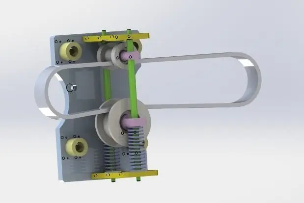 Belt tightening pulley 3D model