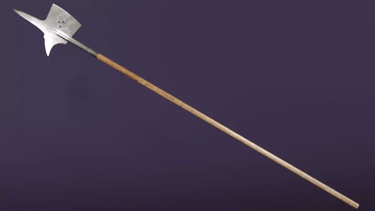 Swiss Halberd Low-poly 3D model