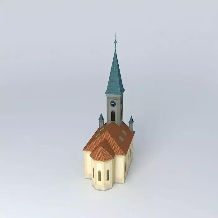 Dunaszerdahelyi Lutheran Church Dunajskostredský evangelický ... Free 3D model