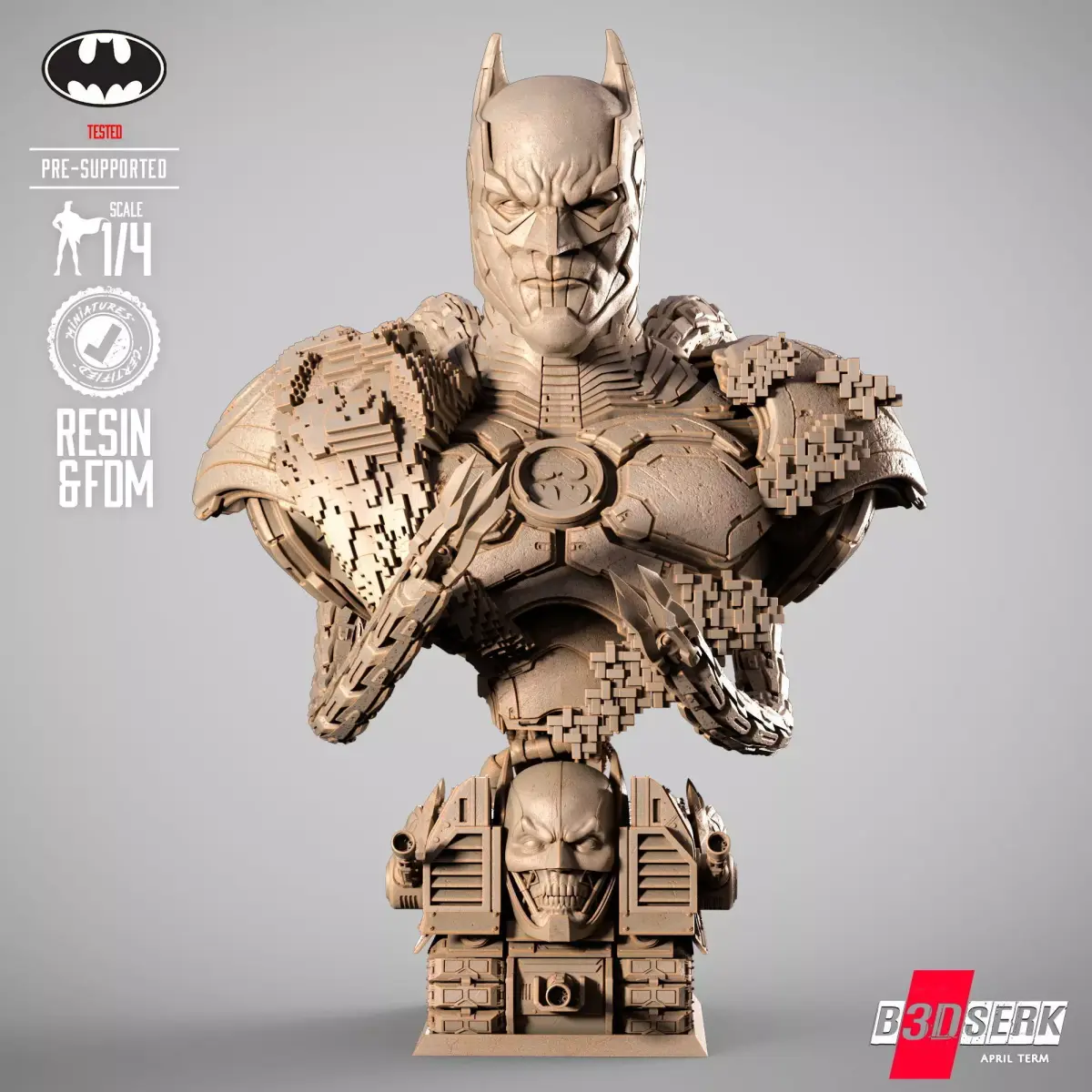 B3DSERK Murder Machine Portrait Bust 3D print model purchase