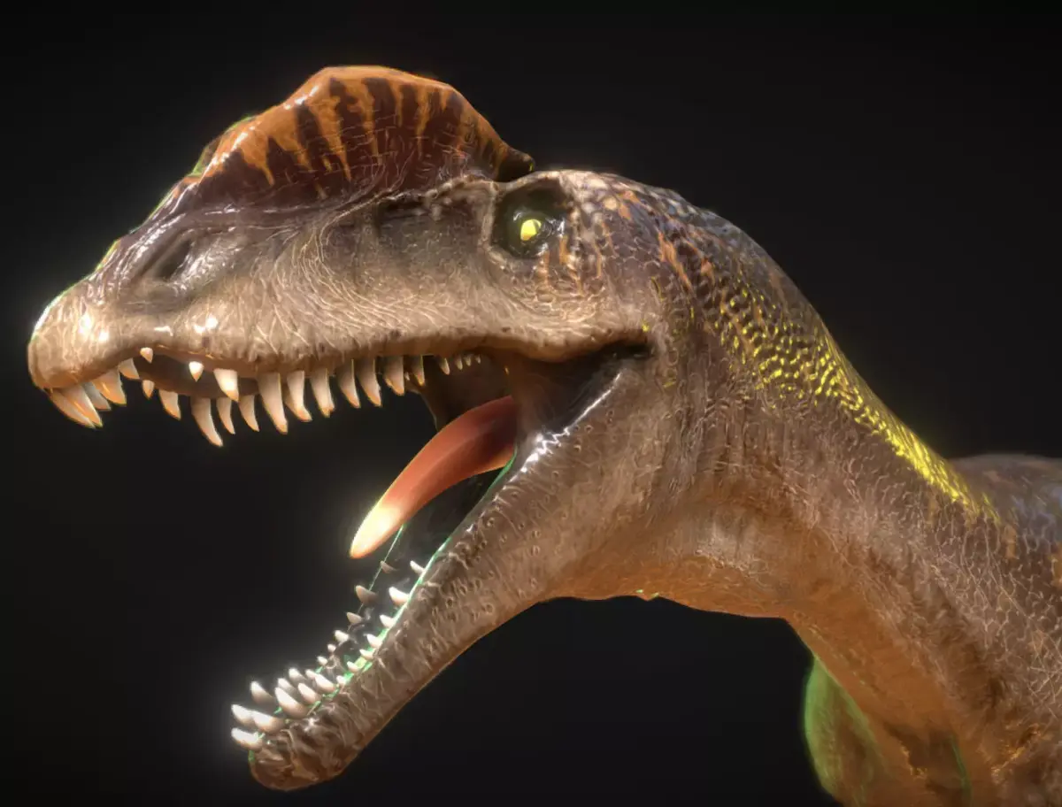 Dilophosaurus Low-poly 3D model purchase