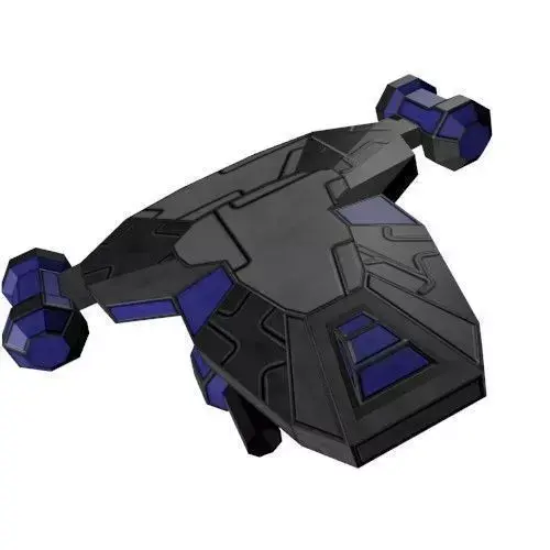 spaceship fighter Free low-poly 3D model